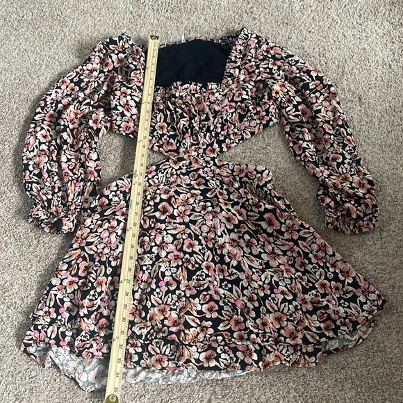 Free people flower print open side dress - Picture 2 of 8